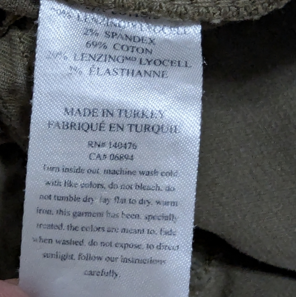 Faherty 90s Margaux Cargo Jogger Pants Women's‎ Sz 26 in Field Green Utility - Picture 9 of 12